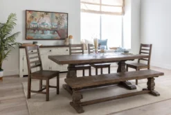 Caden 84" Dining Table -KitchenCraft Store 109138 natural wood dining table room 89