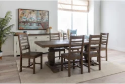 Caden 84" Dining Table -KitchenCraft Store 109138 natural wood dining table room 91