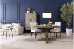 Caden 55" Round Dining Table -KitchenCraft Store 109143 natural wood dining table room 41