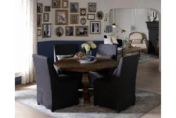 Caden 55" Round Dining Table -KitchenCraft Store 109143 natural wood dining table room 43