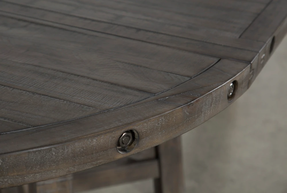 Jaxon Grey 54-72" Round Extension Dining With Wood Chair Set For 4 3 Jaxon Grey 54-72" Round Extension Dining With Wood Chair Set For 4 - Image 3