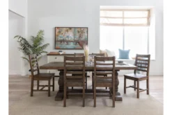 Caden 84" Dining With Side Chair Set For 6 7 Caden 84" Dining With Side Chair Set For 6 -KitchenCraft Store 215826 natural wood dining set room 41