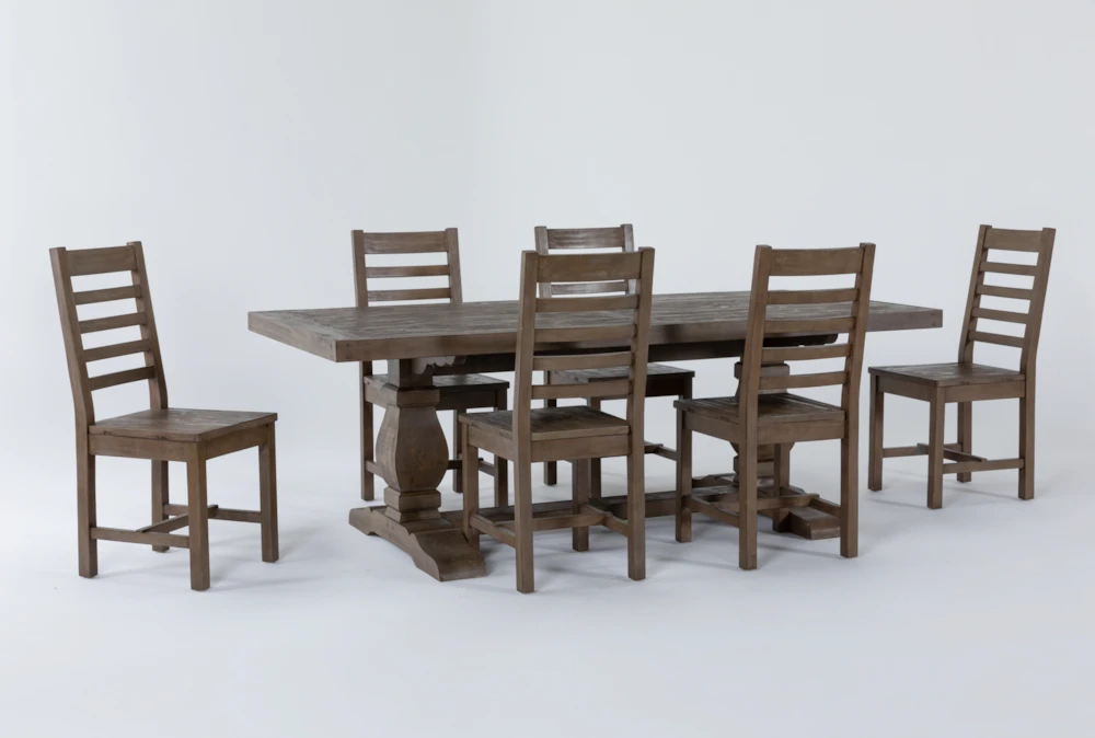 Caden 84" Dining With Side Chair Set For 6 2 Caden 84" Dining With Side Chair Set For 6 - Image 2