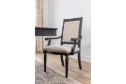 Chapleau II Arm Chair -KitchenCraft Store 236905 black wood side chair room 08