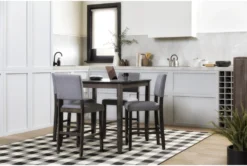 Jarrod Grey 40" Square Counter Set For 4 15 Jarrod Grey 40" Square Counter Set For 4 -KitchenCraft Store 243507 grey wood counter height set room 36