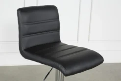Mowry 33" Adjustable Bar Stool -KitchenCraft Store 244319 black multimedia barstool detail 5