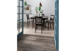 Sutton Brown 48" Square Counter With Stool Set For 4 -KitchenCraft Store 245032 grey wood counter dining set room 05 1