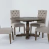 Caden 55" Round Dining With Biltmore Chair Set For 4