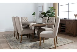 Caden 84" Dining With Biltmore Chair Set For 6 6 Caden 84" Dining With Biltmore Chair Set For 6 -KitchenCraft Store 250458 natural wood dining set room 34