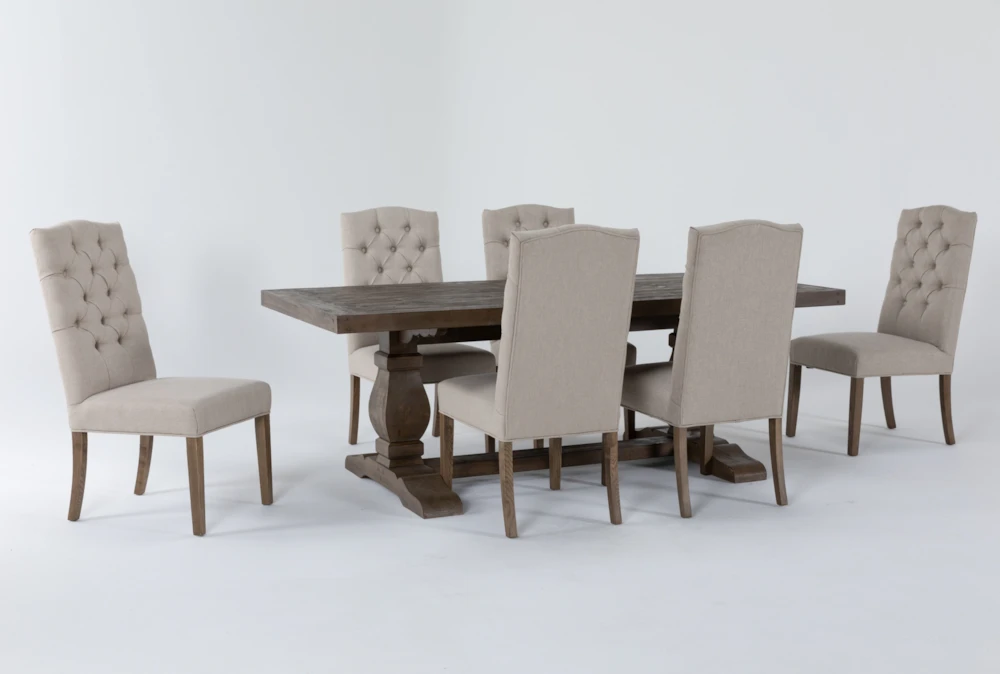 Caden 84" Dining With Biltmore Chair Set For 6 2 Caden 84" Dining With Biltmore Chair Set For 6 - Image 2
