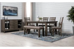 Ashford II 66" Dining Table -KitchenCraft Store 251024 grey wood dining table room 16
