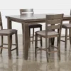 Ashford II 60-78" Extension Counter With Stool Set For 4