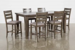 Ashford II 60-78" Extension Counter With Stool Set For 6