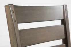 Ashford II 42" Counter Stool -KitchenCraft Store 251029 grey wood counter height stool detail 03