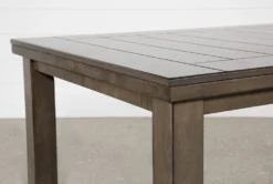 Ashford II 60-78" Extension Counter Table -KitchenCraft Store 251030 grey wood counter height table detail 03