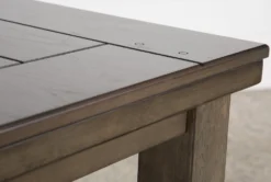 Ashford II 60-78" Extension Counter Table -KitchenCraft Store 251030 grey wood counter height table detail 04 1