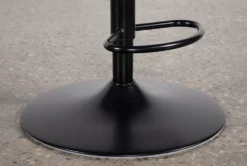 Carlo Dark Grey 33" Adjustable Bar Stool -KitchenCraft Store 251780 grey vinyl bar stool detail 06