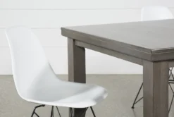 Ashford II 66" Dining With Alexa White Chair Set For 4 -KitchenCraft Store 252079 grey wood dining set detail 03