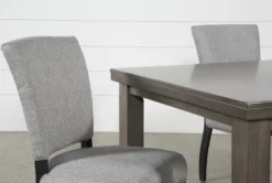 Ashford II 66" Dining With Kuna Chair Set For 4 6 Ashford II 66" Dining With Kuna Chair Set For 4 -KitchenCraft Store 252082 grey wood dining detail 03