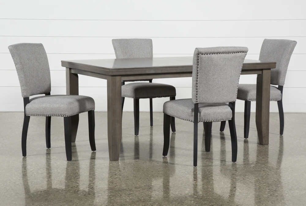 Ashford II 66" Dining With Kuna Chair Set For 4 1 Ashford II 66" Dining With Kuna Chair Set For 4