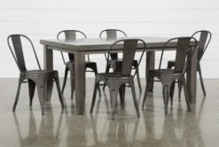 Ashford II 66" Dining With Delta Bronze Chair Set For 6