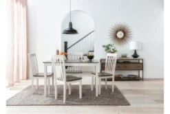 Prairie 48" Dining Set For 4 -KitchenCraft Store 254190 white wood dining set room 87