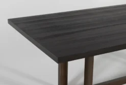 Pierce Espresso 86" Dining Table -KitchenCraft Store 254415 black wood dining table detail 44