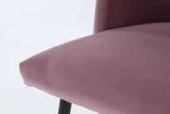 Duffy Pink Dining Side Chair -KitchenCraft Store 256194 pink fabric dining chair detail 45