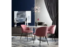 Duffy Pink Dining Side Chair -KitchenCraft Store 256194 pink fabric dining chair room 47