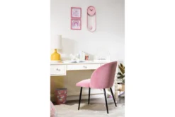 Duffy Pink Dining Side Chair -KitchenCraft Store 256194 pink fabric dining chair room 51