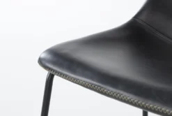 Cobbler Black 26" Counter Stool -KitchenCraft Store 257896 black multi media bar stool detail 44