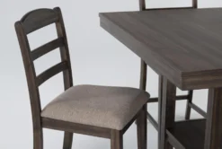 Ashbury 48" Square Counter With Stool Set For 4 -KitchenCraft Store 261187 grey veneer counter height set detail 44 1