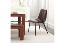 Reva Brown Dining Side Chair -KitchenCraft Store 262476 brown polyurethane dining chair room 85