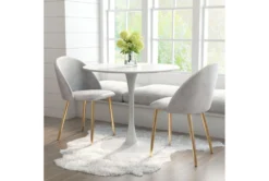 Opera White 35" Round Dining Table 14 Opera White 35" Round Dining Table -KitchenCraft Store 262529 white mdf dining table room 85