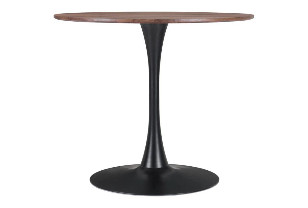 Opera Brown + Black 35" Round Dining Table 5 Opera Brown + Black 35" Round Dining Table - Image 5
