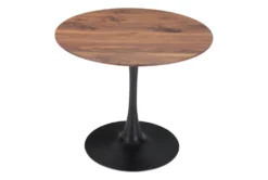 Opera Brown + Black 35" Round Dining Table 14 Opera Brown + Black 35" Round Dining Table -KitchenCraft Store 262530 brown mdf dining table detail 46