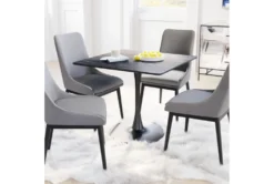 Dawn Black 35" Square Dining Table -KitchenCraft Store 262540 black mdf dining table room 85