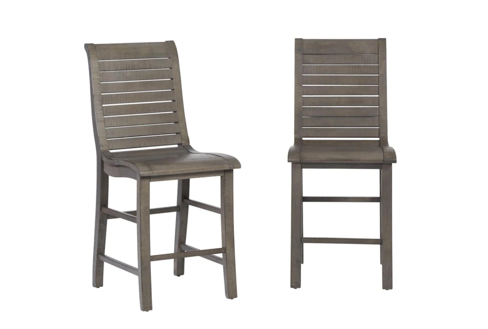 Willow Grey Counter Chair Set Of 2 1 Willow Grey Counter Chair Set Of 2