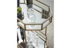 Gold Finish Bar Cart 6 Gold Finish Bar Cart -KitchenCraft Store 266245 gold metal bar cart detail 44