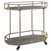 Gold Finish Bar Cart