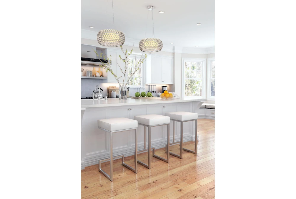 Copley White 26” Counter Stool Set Of 2 8 Copley White 26” Counter Stool Set Of 2 - Image 8