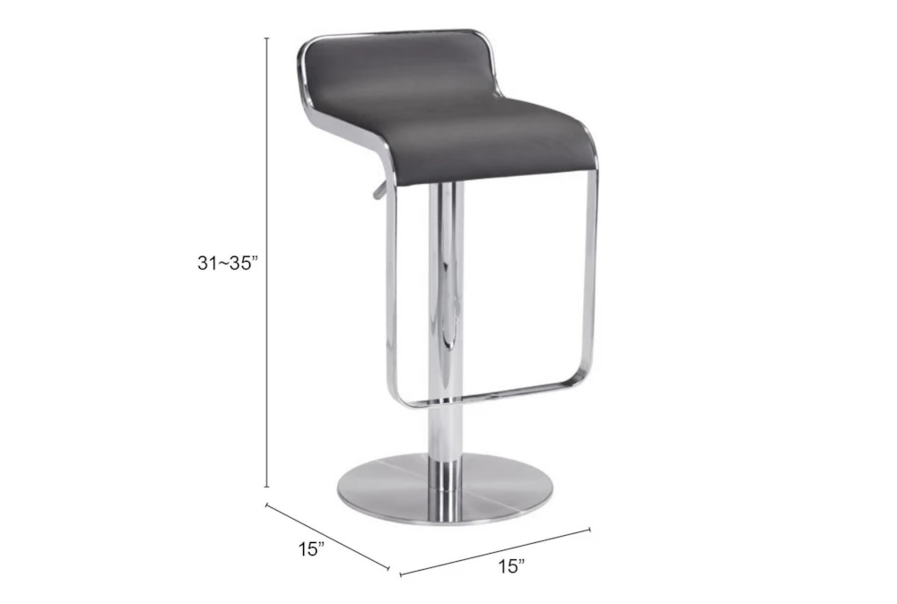 Equinox Espresso 31" Adjustable Barstool 5 Equinox Espresso 31" Adjustable Barstool - Image 5