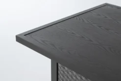 Koro 70" Outdoor Firepit Counter Table 11 Koro 70" Outdoor Firepit Counter Table -KitchenCraft Store 267399 grey wicker dining table detail 44