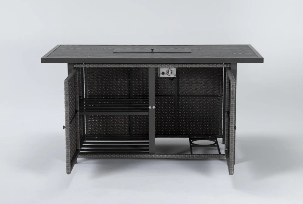 Koro 70" Outdoor Firepit Counter Table 2 Koro 70" Outdoor Firepit Counter Table - Image 2