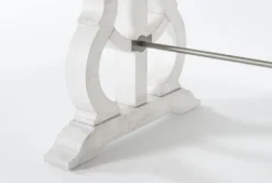 Martin 94-112" Extension Dining With Bench, 4 Wood Back Chair + 2 Upholstered Chair Set For 8 -KitchenCraft Store 267455 wood detail 46