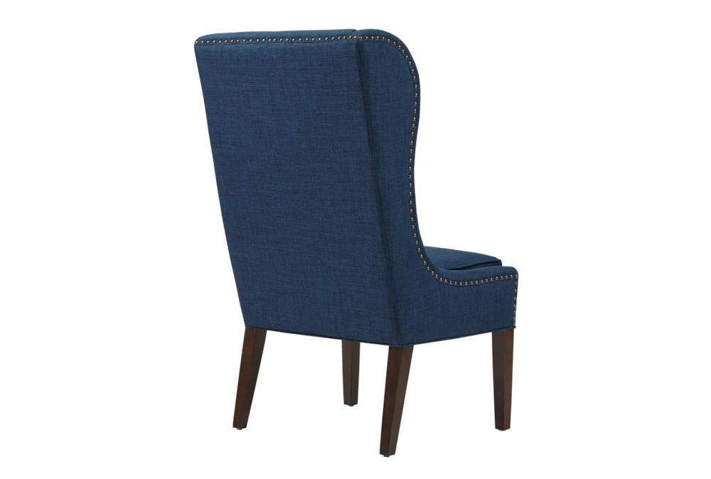 Edward Navy Wingback Dining Chair 3 Edward Navy Wingback Dining Chair - Image 3