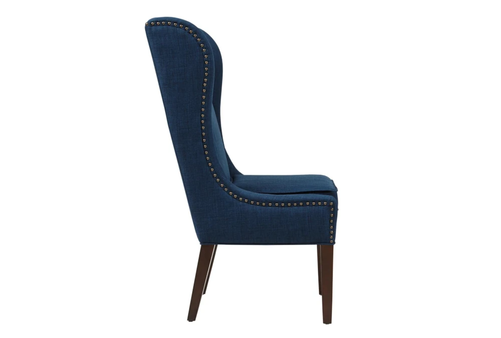 Edward Navy Wingback Dining Chair 2 Edward Navy Wingback Dining Chair - Image 2
