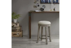 Joshua 26" Backless Swivel Counter Stool 7 Joshua 26" Backless Swivel Counter Stool -KitchenCraft Store 267544 grey polyester bar stool room 85