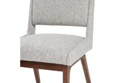 Ellison Grey Dining Side Chair Set Of 2 -KitchenCraft Store 267548 grey fabric dining chair detail 44