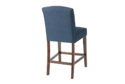 Brielle Navy 26" Counter Stool -KitchenCraft Store 267569 blue fabric bar stool back 82